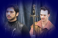 Bobby Zaman as Hamlet and Stuart Ritter as Horatio